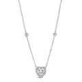Diamond Crystalline 3 Carat Heart Necklace