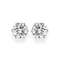 Diamond Crystalline 6 Prong Studs 2 Carat
