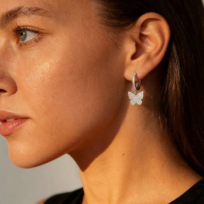 Diamond Essence Butterfly Earrings