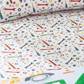 Digger Dreams Blue Fitted Sheet