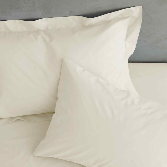 Easy Iron Percale Cream Fitted Sheet
