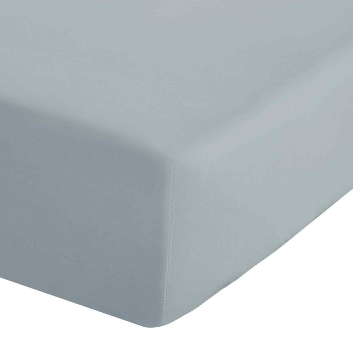 Easy Iron Percale Duck Egg Blue Fitted Sheet