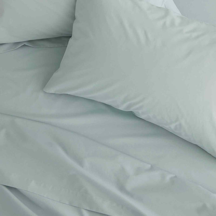 Easy Iron Percale Duck Egg Blue Fitted Sheet