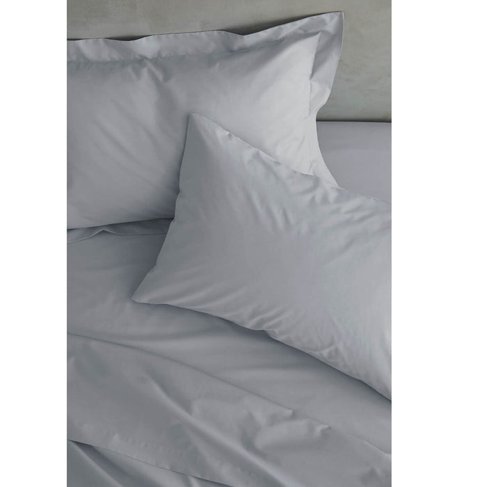 Easy Iron Percale Grey Fitted Sheet