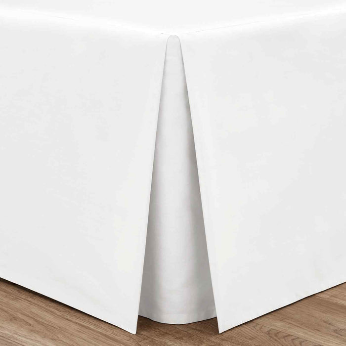 Easy Iron Percale White Base Valance Sheet