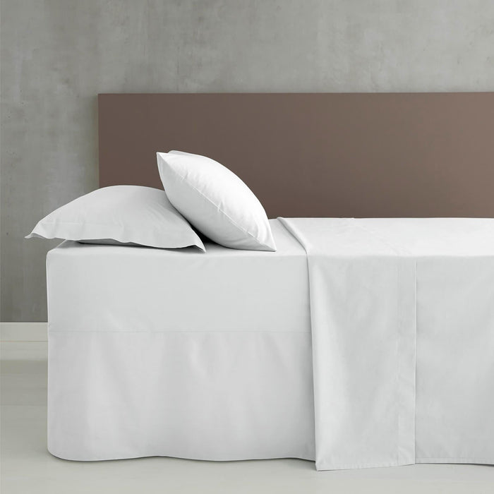 Easy Iron Percale White Base Valance Sheet
