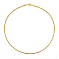 Elegant Twist Necklace Yellow Gold