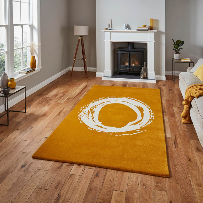 Think Rugs Elements EL1095 Ochre Rug