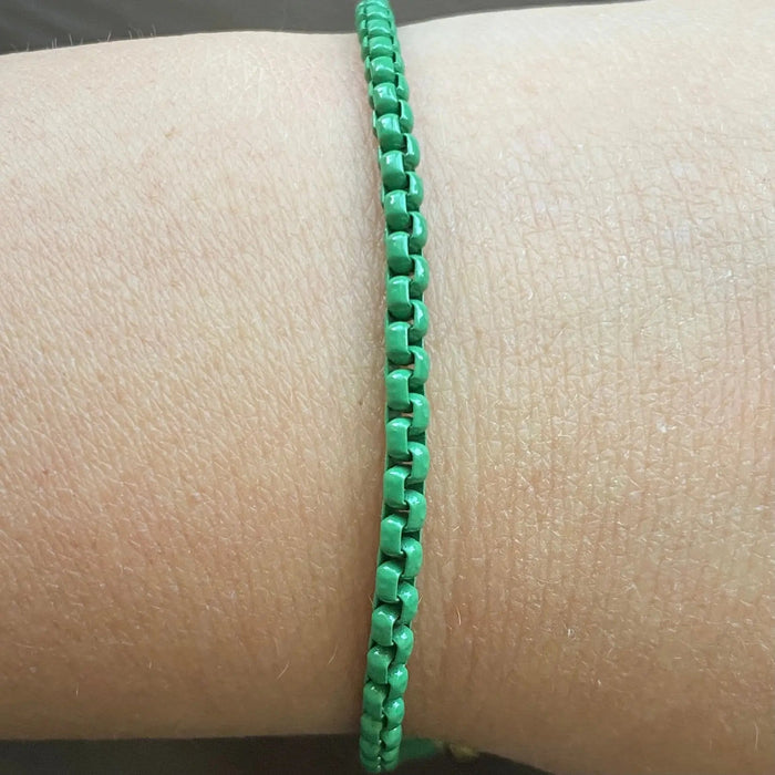 Enamel Chain Link Anklet