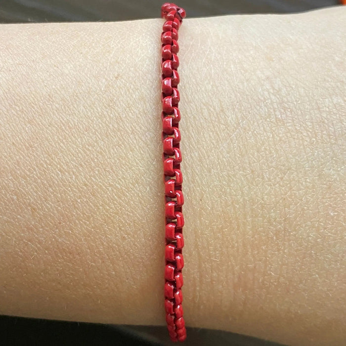 Enamel Chain Link Anklet