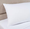 Essentials Percale White Bolster Case