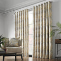 Fiji Ochre Eyelet Curtains