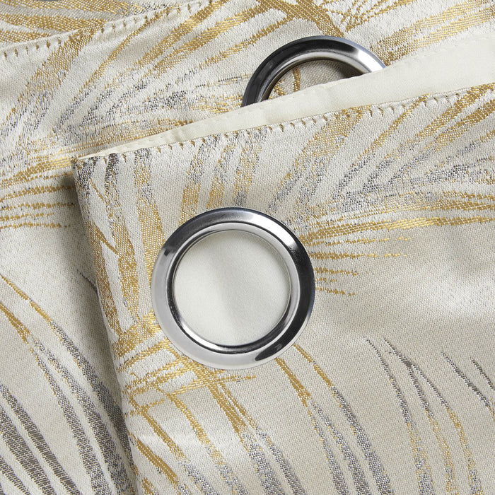 Fiji Ochre Eyelet Curtains