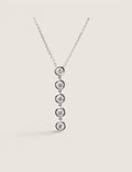 Five Stone Bezel Pendant Drop - Fantasia by DeSerio