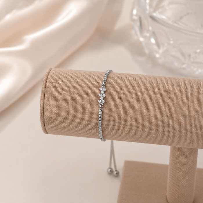 Flower Trio Bolo Bracelet by AZ Essentials