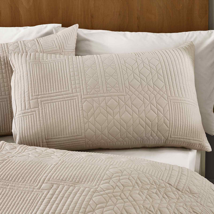 Folkstone Geo Natural Duvet Cover Set