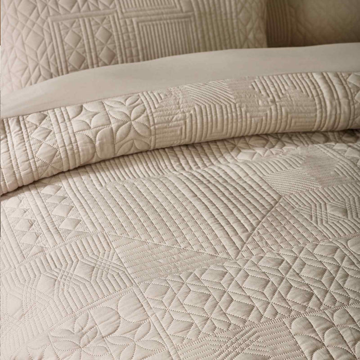 Folkstone Geo Natural Duvet Cover Set