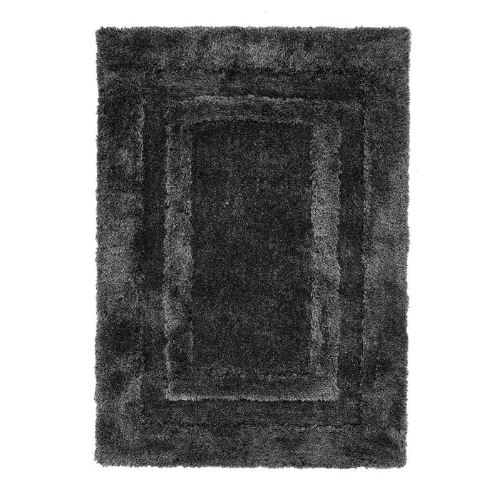 Frame Charcoal Plain Rugs
