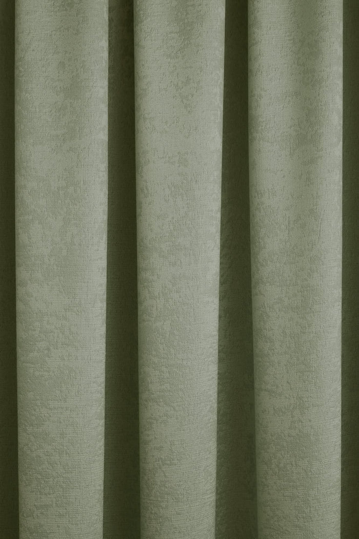 Galaxy Green Pencil Pleat Curtains