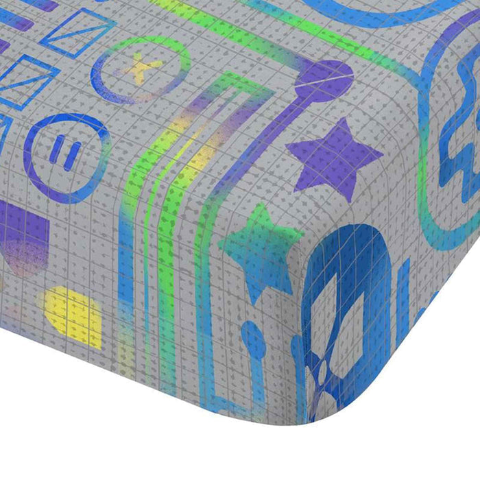 Gamer Grey Fitted Sheet