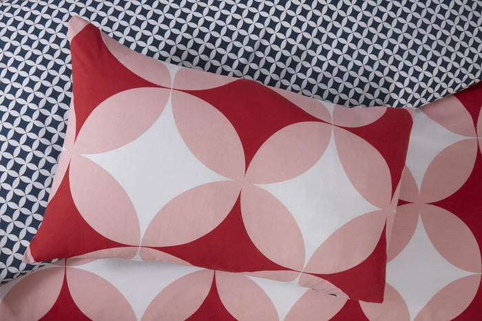 Geo Red Duvet Set