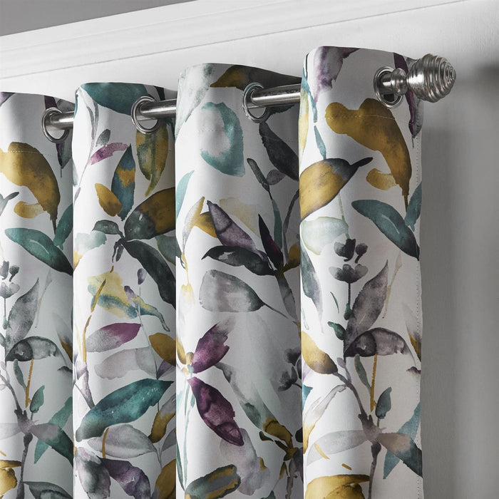 Giverny Green Eyelet Curtains
