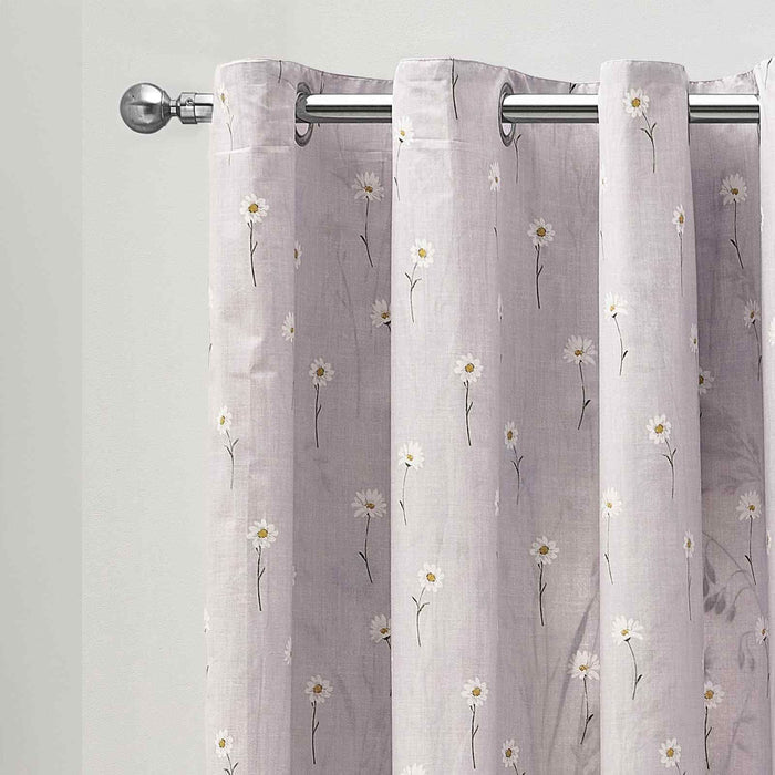 Grasmere Floral Lilac Curtains Two Panels - 66x90 Inch
