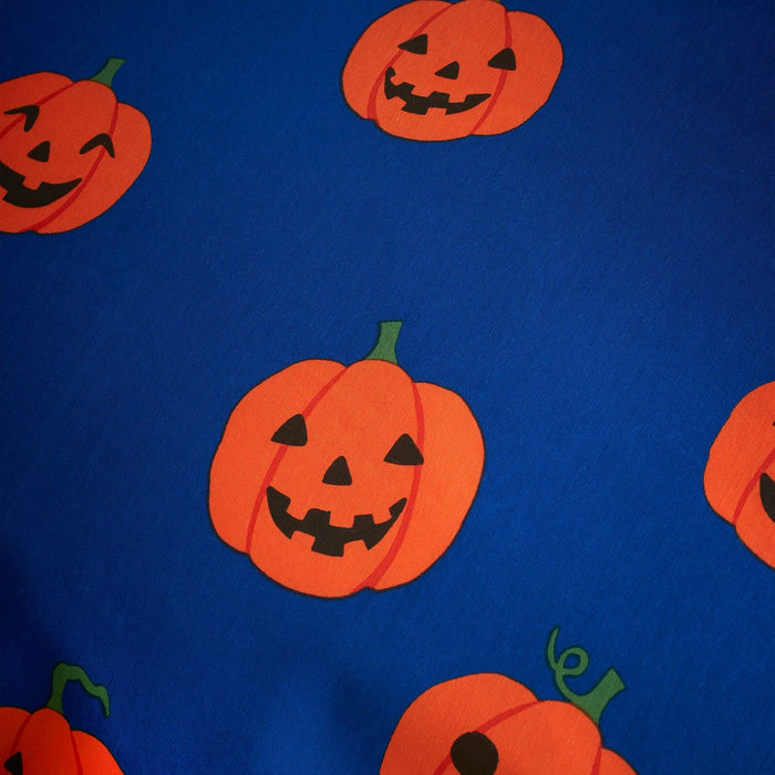 Halloween Pumpkins Navy Duvet Cover Set