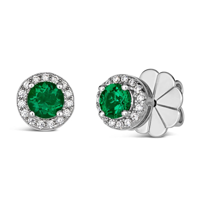 Hello, Halo 2 Carat Diamond Crystalline Studs - Garden Party Collection