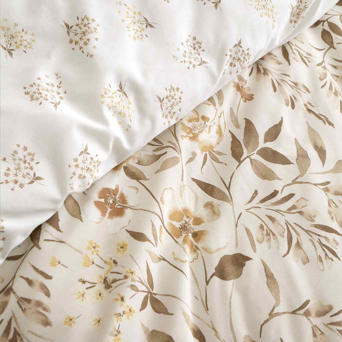 Isadora Floral Natural Duvet Cover Set