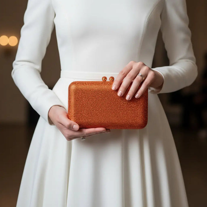 Joie de Vivre Clutch in Orange