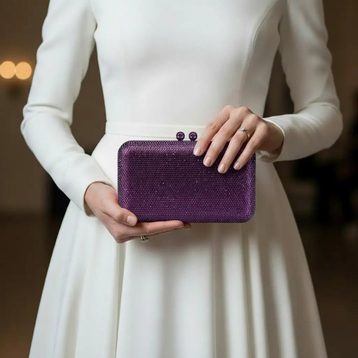 Joie de Vivre Clutch in Purple