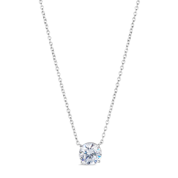 Just Like Diamond Only Better Necklace in 2 Carat
