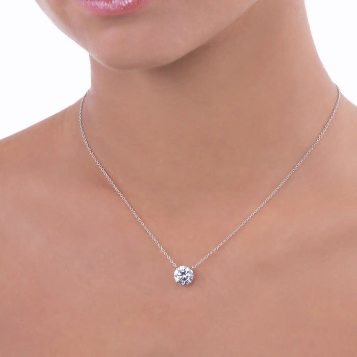 Just Like Diamond Only Better Necklace in 2 Carat