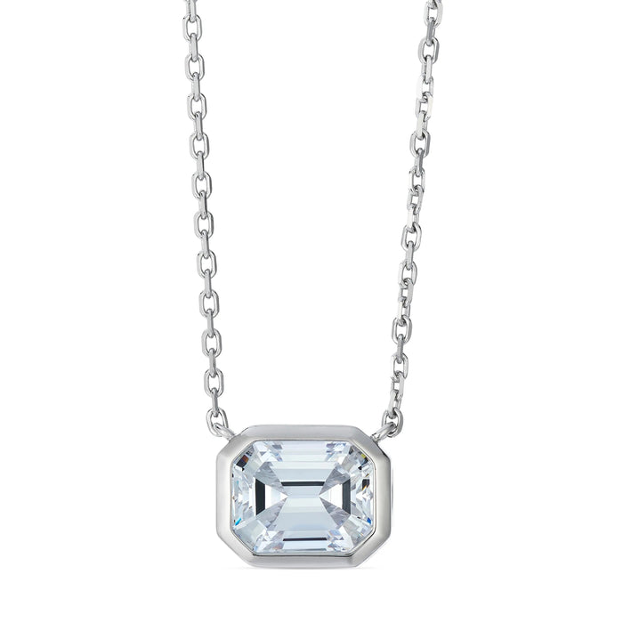 Kelly 5 Carat Diamond Crystalline Necklace in Platinum