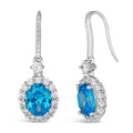 Kennedy Crystalline Earrings in Aquamarine