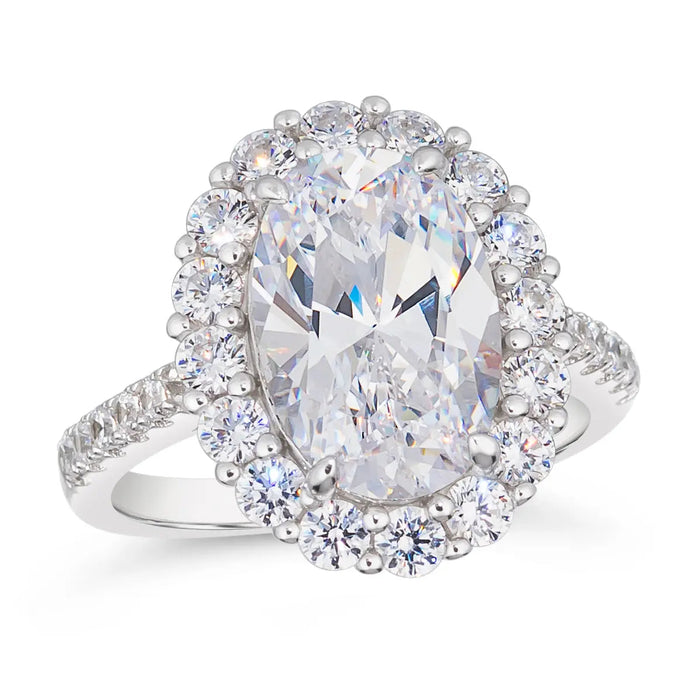 Kennedy Crystalline Ring in White Diamond