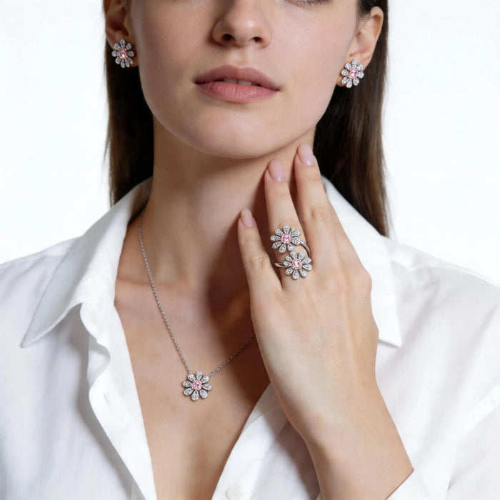 La Marguerite Studs In Pink