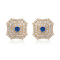 Latte Da Earrings in Sapphire