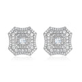 Latte Da Earrings in White Diamond - Platinum
