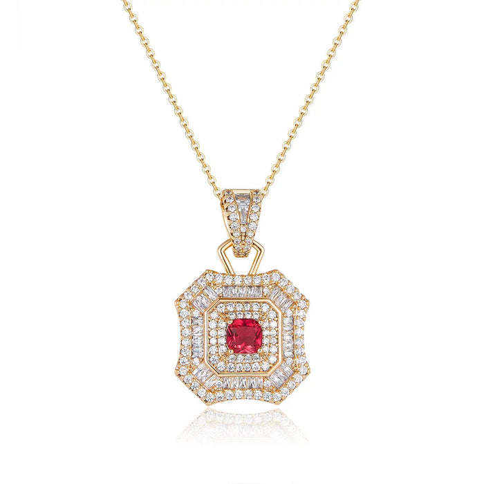 Latte Da Necklace in Ruby
