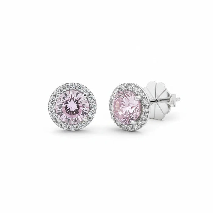 Lola 2 Carat Diamond Crystalline Martini Halo Studs