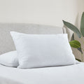 Luxury Quilted Comfort Embossed Pillow Pair White