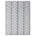 Maestro Herringbone Silver Contemporary Rug