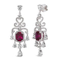 Magnificent Mile Statement Earrings in Ruby