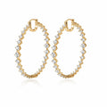 Manhattan Hoop Earrings in Yellow Gold