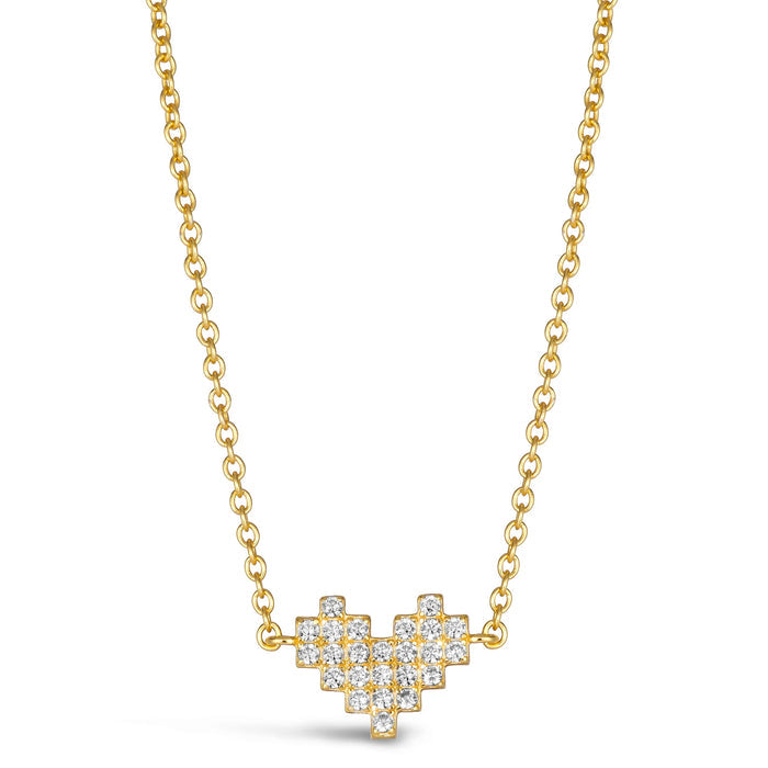 Matrix Heart Necklace