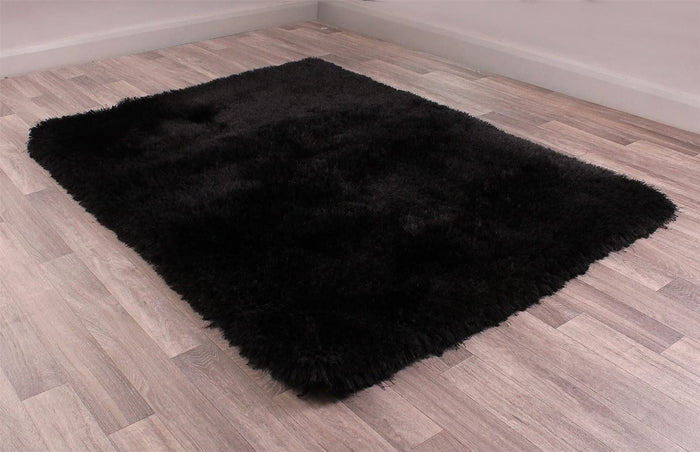 Mayfair Plain Black Rugs