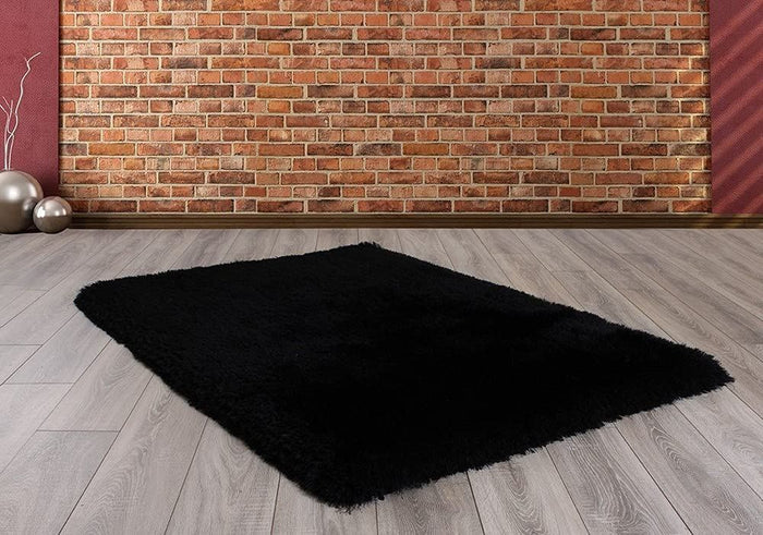 Mayfair Plain Black Rugs