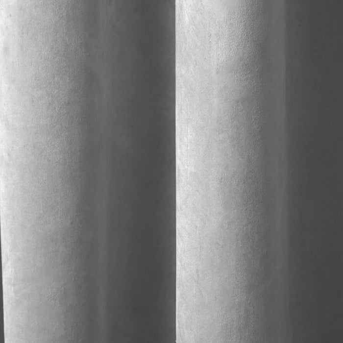 Montrose Silver Eyelet Curtains